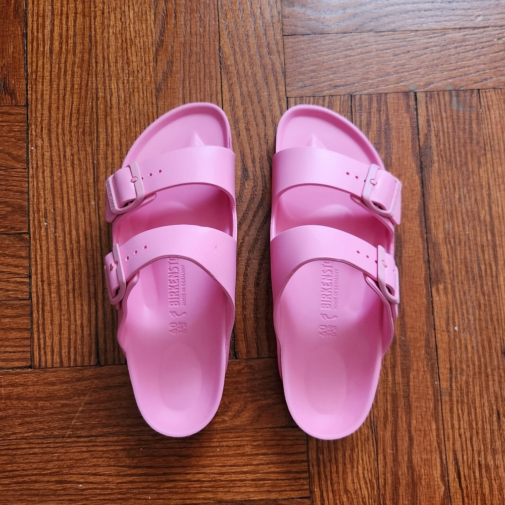 Pink Birkenstock Slide Sandals